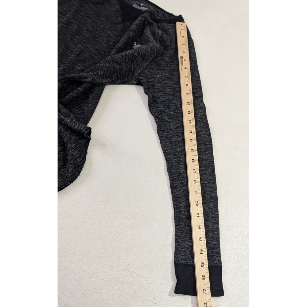 American Eagle Heritage Classic Fit Thermal Shirt Mens S Black Y2K Preppy Grunge - Picture 10 of 10
